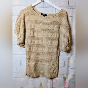 White House Black Market Tan Knit Sweater